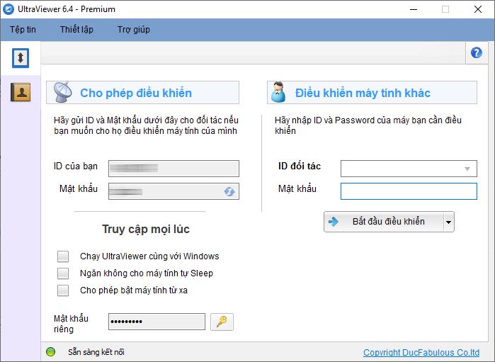 phần mềm điều khiển máy tính từ xa UltraViewer